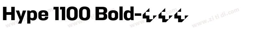 Hype 1100 Bold字体转换